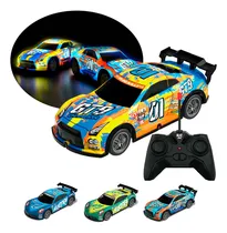 Comprar Auto A Radio Control Remoto Carreras Juguete Luz Rc A Pilas Color Amarillo