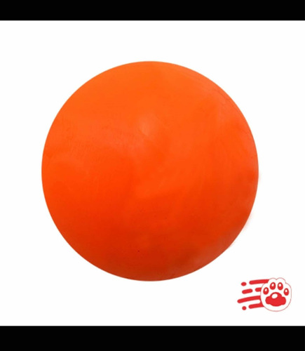 Pelota Maciza Indestructible Naranja 7cm Dura