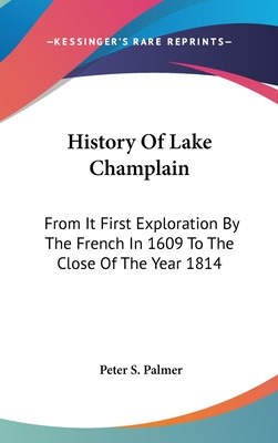 Libro History Of Lake Champlain: From It First Exploratio...