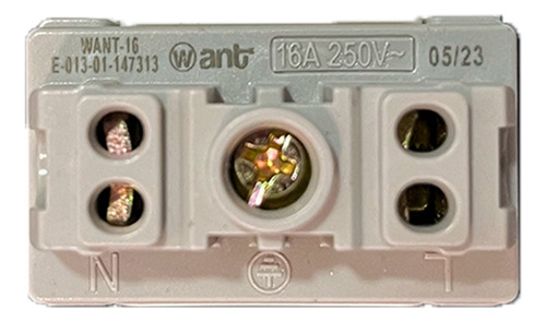 Pack 5 Modulo Tomacorriente 10a 250v Blanco
