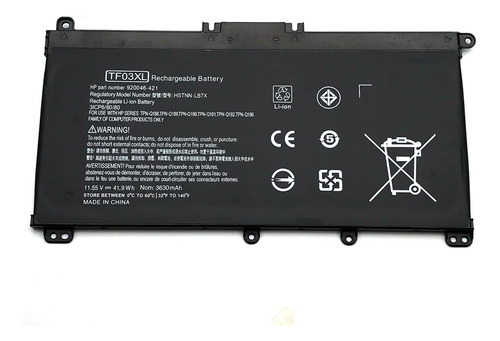 .bateria P/ Hp Pavilion 14-bf, 14-bk, 14-bp, Tf03041xl Tf03