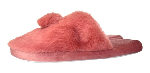 Pantuflas Dama Afelpadas Lisa Pompón