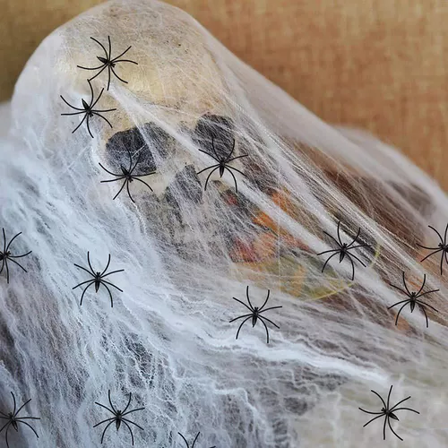 Decoração de Caveira para Halloween com Olhos Vermelhos LED - Dular