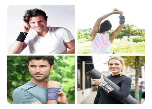 Muñequera Deportiva Larga Con Cierre Celular Dinero Gym Run