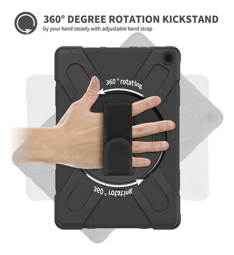 Funda Para Tablet Amazon Fire Hd 10 2021 Kftrwi 10.1 Negro