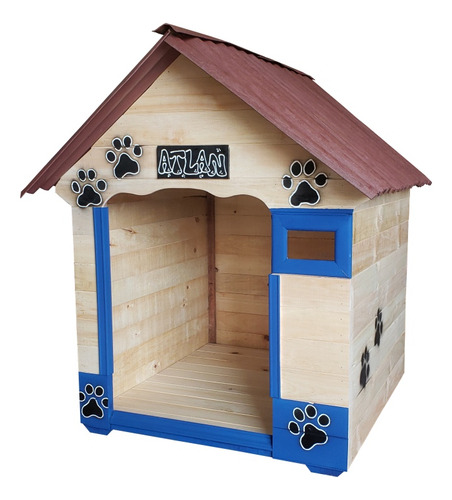 Casas Para Perros Grandes (90x80cm) + Nombre + Envió Gratis 