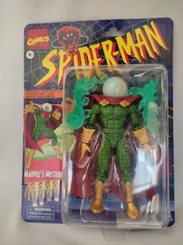 Imagen 3 de 3 de Mysterio Retro Marvel Legends Serie Spiderman Hasbro