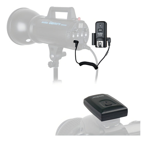 Radio Flash Godox Ct16 Canais Com Transmissor E Receptor Cor Preto