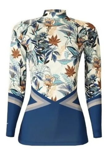 Camisa Feminina Lycra Surf Praia Mergulho Lord Manga Longa