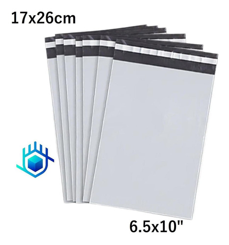 Imagen 1 de 10 de 1000 Bolsas Sobres Envios 17x26cm Paqueteria Poly Adhesivo