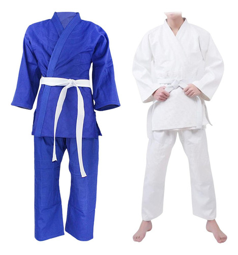 2x Traje De Uniforme De Judo Ropa Disfraces Traje De Karate