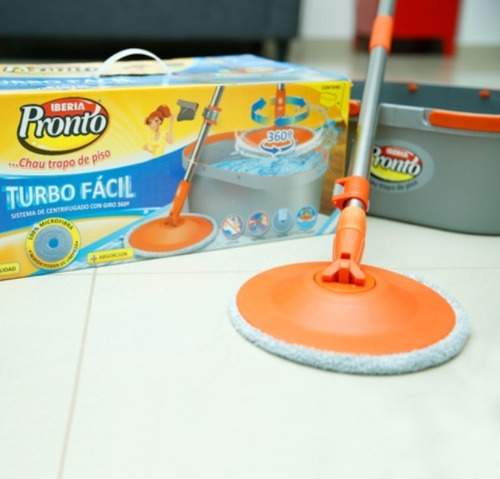 Turbo Facil Iberia Pronto Balde Centrifugo Lampazo 360° Mopa