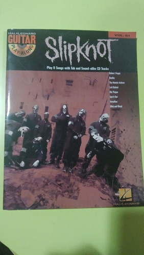 Libro Para Guitarra 8 Canciones Slipknot Con Cd Oferta 