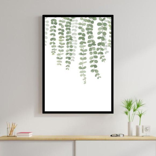 Quadro Samambaia - Plantas 33x24cm - Com Vidro