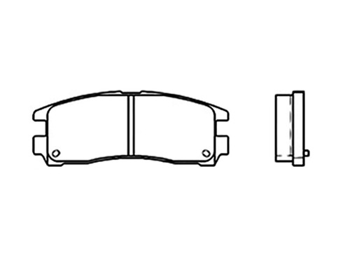 Juego  Balatas Eclipse Gt Convertible 07-09 Traseras