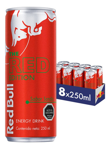 Red Bull Bebida Energética Pack 8 Latas Sandía 250ml