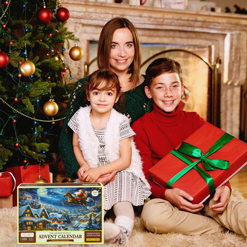 Quebra-cabeça Do Calendário Do Advento Lachesis 2024 E Natal