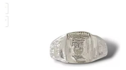 Anillos Graduación Secundaria  Plata Fina 925