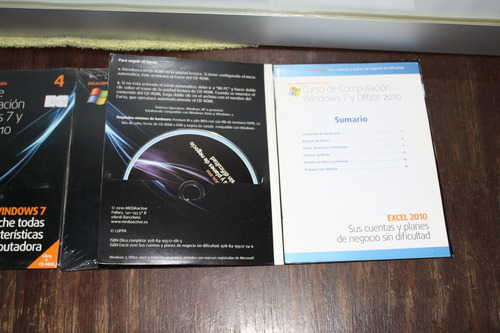 Curso De Computación Windows 7- Office 2010,con 12 Cd Y Guia (Usado)