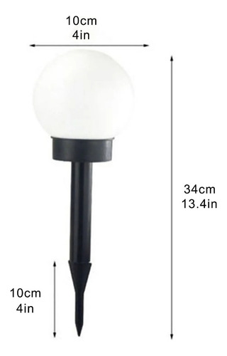 Luz Solar Para Jardín, Villa, Jardín, Enchufe De Tierra, 6 U