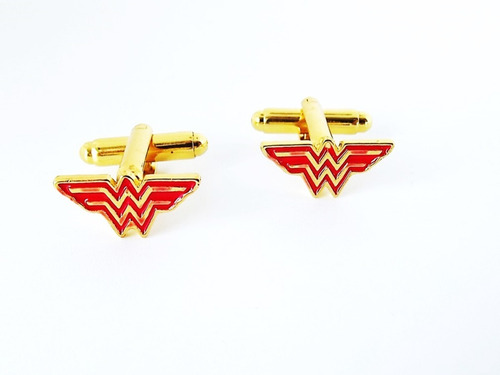 Imagen 2 de 2 de Mancornas Camisa Mancuernillas Super Heroes Wonder Woman