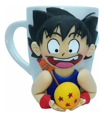 Taza Dragon Ball Goku Recien Creada En Porcelana Fría Regalo