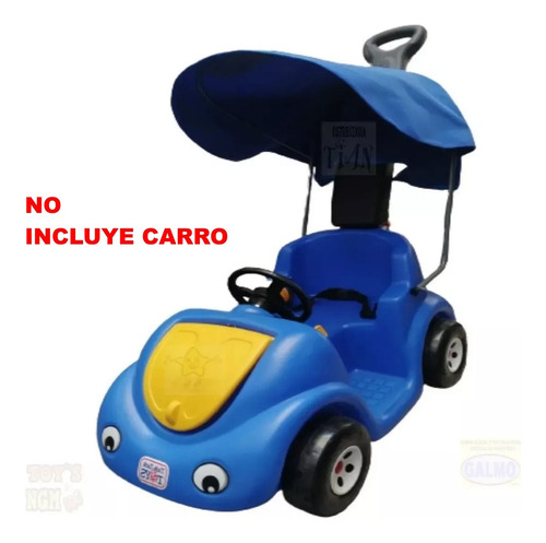 Toldo De Lona Para Bocho Y/o F1 Tick Tac Toy`s / Lk Azul