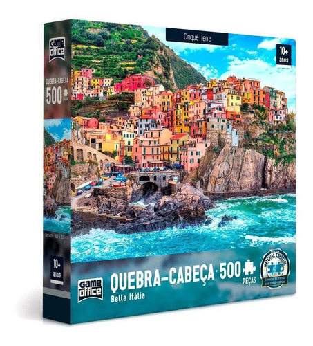 Quebra Cabeça Bella Itália Cinque Terre 500 Peças Toyster