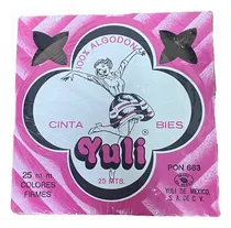 Comprar Cinta Bies Yuli Premuim 100 % Algodón 25mm Ancho Con 25mt Color Gris Cinta Bies Yuli 25 Mm