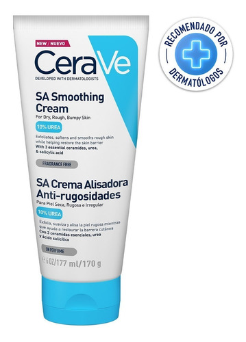Crema nutritiva para cuerpo CeraVe Alisadora Anti-Rugosidades Crema Cerave Con Ácido Salicílico Alisadora Anti-rugosidades en pomo 170g
