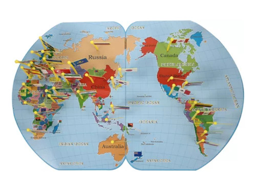 Mapa Para Niños Conoce El Mundo Rompecabezas Juguete
