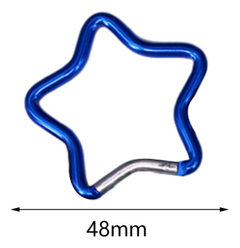 2 X 10 Uds Mosquetón En Forma De Estrella De Cinco Puntas
