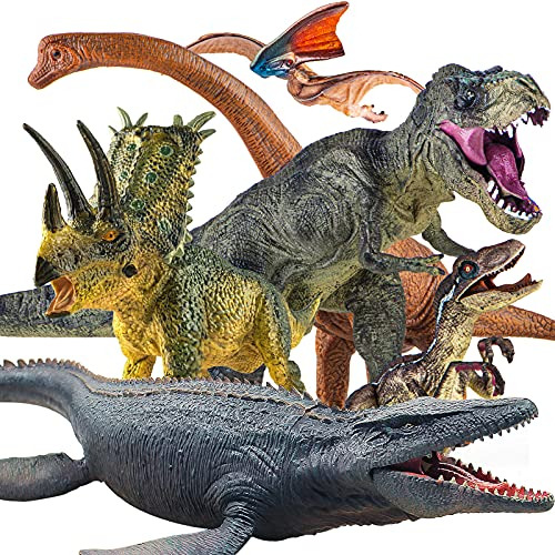 Lavesom 6pcs Jumbo Juego De Juguetes De Dinosaurios, Nndld