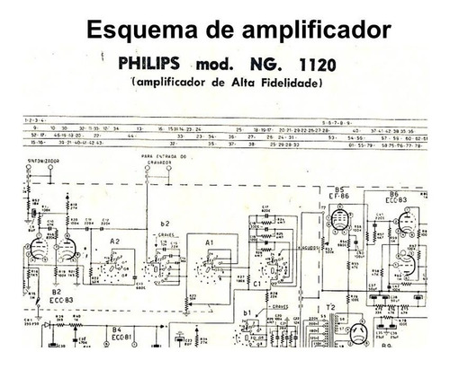 Esquema Amplificador  Philips Mod Ng 1120 Via Email