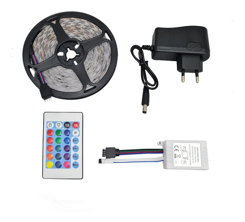 Rollo Led Rgb 5 Mts C/control Remoto