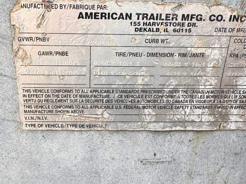 Remolque De Enganche American Trailer 28x90 2004 Gm108890