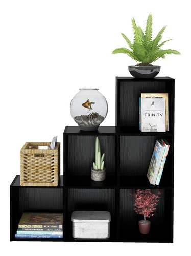Estante librero Bertolini Grid Negro