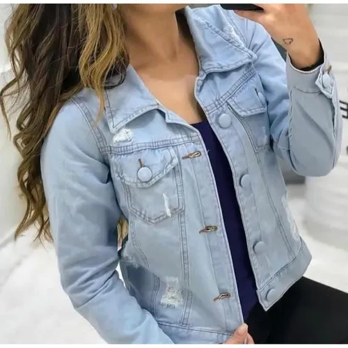 Jaqueta jeans hotsell mercadolivre feminina