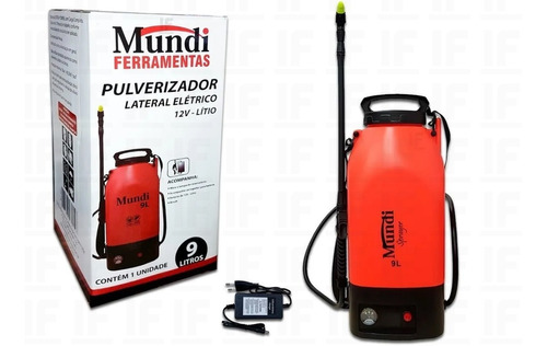 Pulverizador Elétrico Recarregável 9 Litros 12v Mundi Oferta