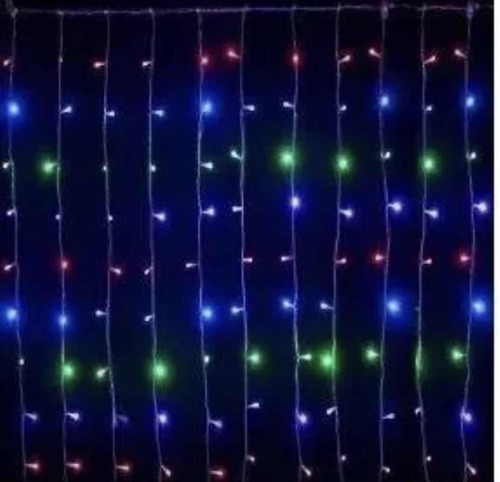 Cortina De Led 300leds 8 Função 3x2m Luz M/f Uma Ligar Outra Cor das luzes Colorido 220V