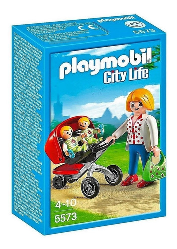 Playmobil City Life Madre Con Cochecito Gemelo Pm5573