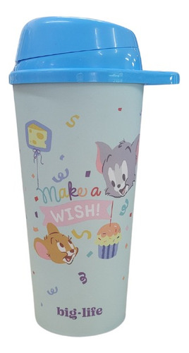 Vaso Tom Y Jerry Tapa Movil