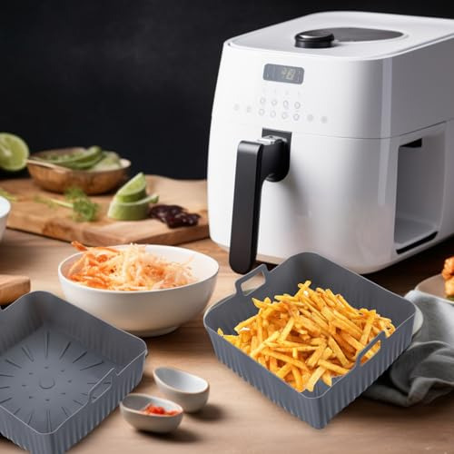 Forrado De Air Fryer De Silicona Cuadrado De 9 Pulgadas Para
