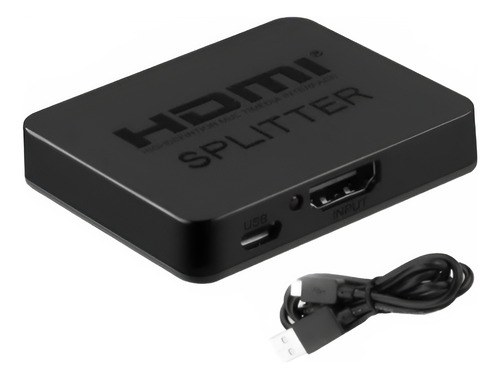 Splitter Full Hdtv Ultra Hd 4k 2k 1 Entrada A 2 Pantallas