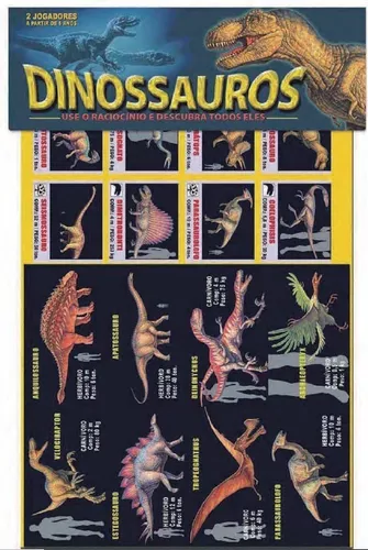 Cartões de jogo da memória com dinossauros combinando atividades de animais  pré-históricos com donos lembre-se e encontre o cartão correto planilha  imprimível s… em 2023