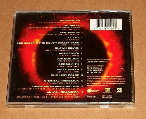 Armageddon The Album Cd Aerosmith Journey Bon Jovi Zz Top (Usado)