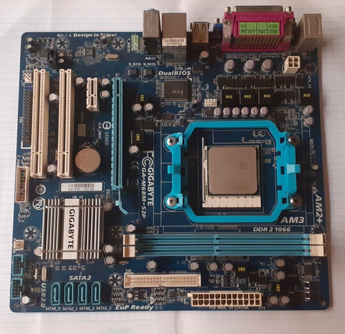 Placa Gigabyte M68m-s2p Am2 Am2+ Am3+lata+ Athlon Ii X2 (Usado)