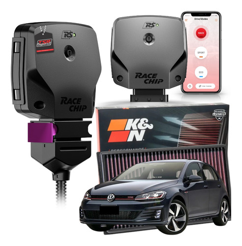 Stage 2 Race Chip Rs App + Filtro De Ar K&n Golf Gti Mk7,5