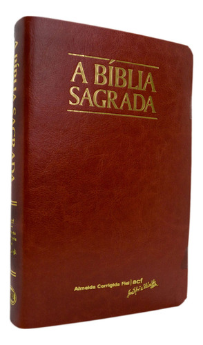 Bíblia Acf Letra Gigante - Capa Luxo Caramelo, De Diversos Cooperadores. Editora Sbtb Em Português
