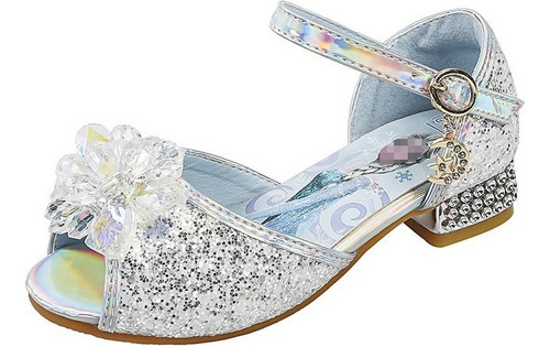 Sandalias De Princesa Elsa For Niña Con Punta Rocío Verano